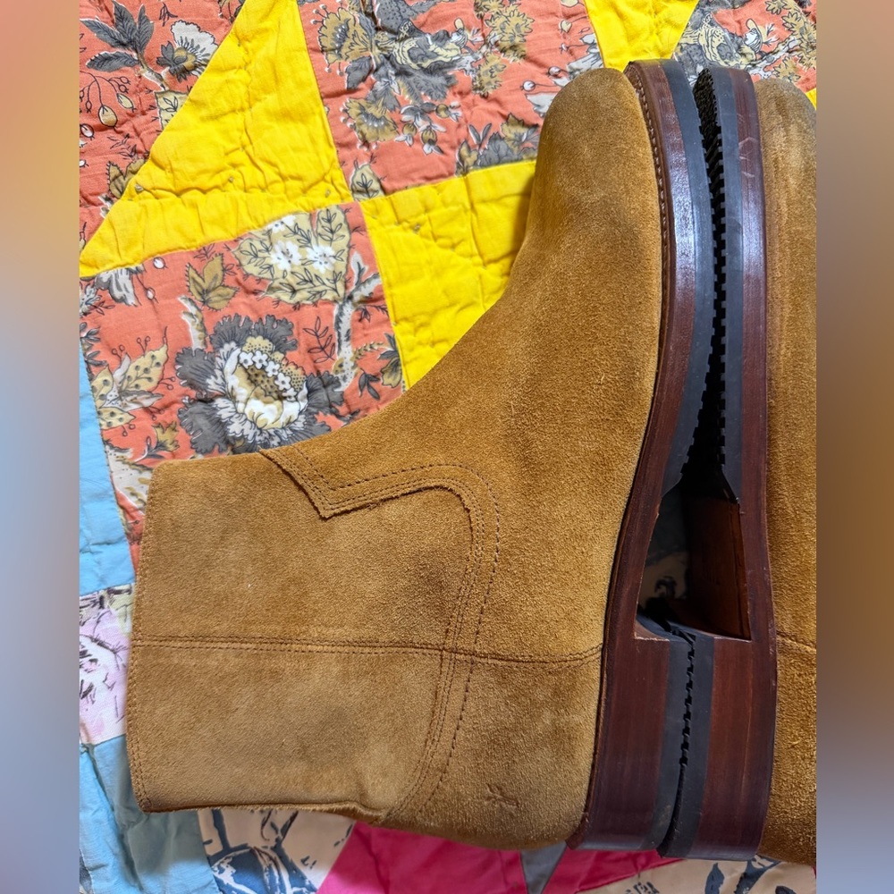 Frye Sawyer Inside Zip Mens Leather Boots:Size 9 - Picture 8 of 16